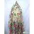 Luxury court style Floral Embroidered Fabric Bridal Wedding Dress Gowns Making DIY sewing by Yard