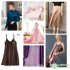 Glossy Satin Fabric Spandex Polyester Sewing Fabric Good Quality Solid Color For Sewing Wedding Dress ,Party Wear 50*125cm TJ018