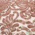 Glitzy Rose gold Stretchy Sequin fabric mesh sequin embroidery elastic lace fabric for wedding dress party event 50