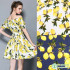 100% cotton fabric Lemon Printed Poplin for women children clothing Fabric Dress Sewing DIY Craft