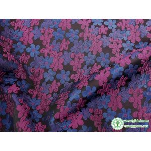 Embossed Jacquard Fabric Flower Brocade for Dress Making 150cm Wide - Sold By The Meter