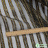 Gold stripes organza fabric dress making 150cm wide sold by yard