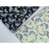 Japanese Style Bronze Butterfly Printed Cotton Fabric 150cm Wide By Meter