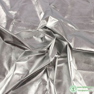 Gold Silver Metallic Bronze polyester pongee fabric for coat down proof fabric 150cm wide by yard