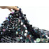 18mm Sequins Fabric Black Oil Style for Clothes Party Christmas Decoration Sold By The Yard