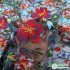 heavy embroidery large flower lace black net fabric Floral Wedding Dress Material sold by the Yard (91.5cm)