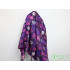 Embossed Floral Jacquard Fabric Brocade Purple Plant for Dress Making 145cm Wide - Sold By The Meter