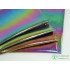 Hologram Iridescent Color Textured PU Fabric Soft Feeling Clothes Bags Shoes Making 150cm Wide