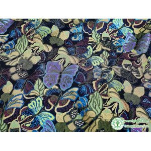 Metallic thread Butterfly jacquard fabric brocade 150cm wide - sold by the meter