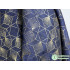Navy Blue Brocade Jacquard Fabric for Dress Making 148cm Wide - Sold By The Meter