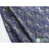 Navy Blue Brocade Jacquard Fabric for Dress Making 148cm Wide - Sold By The Meter