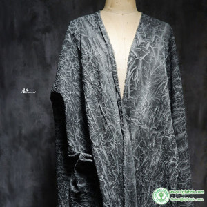 Wrinkled Fabric Old Craftsmanship Summer Light Thin Shirt Dress Designer Cloth Apparel Sewing Diy Polyester Spandex Material
