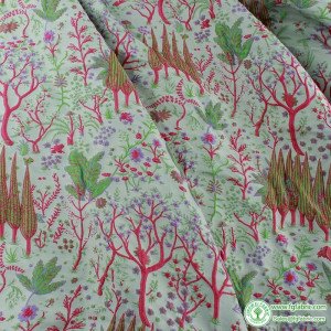Lovely Embossed Plants Brocade Jacquard Fabric Curtain Home decor Upholstery fabric By Yard