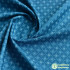 Blue Cherry Blossom Wave Ethnic Cotton Geometric Pattern Digital Printing Fabric For Quilting Clothes DIY Handmade By Half Meter