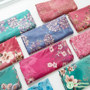 High Elastic Printing Milk Silk Knitted Fabric Four-sided Stretch Polyester Spandex for Sewing By Half Meter