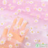 New Small Daisy Mesh Fabric for Soft Printed Clothing Wedding Dress Sewing by Half Meter