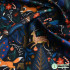 Rainbow Leaf Cotton Printed Muslin Fabric Digital Printing DIY Doll Clothes for Sewing Tote Bag Hair Ring By Half Meter