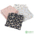 Korean Silk Bronzed Fabric Floral Printed Chiffon For Sewing Clothes Summer Dress By The Meter