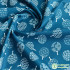 Blue Cherry Blossom Wave Ethnic Cotton Geometric Pattern Digital Printing Fabric For Quilting Clothes DIY Handmade By Half Meter