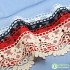 3D Cotton Water Soluble Lace Fabric Trim Ribbon For DIY Dresses French Hollow Underwear 100x9.5cm