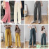 Pure Color Pleated Korean Cashmere Golden Velvet Micro Elastic For Clothes Dresses Pants By Meters