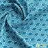 Blue Cherry Blossom Wave Ethnic Cotton Geometric Pattern Digital Printing Fabric For Quilting Clothes DIY Handmade By Half Meter