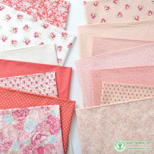 Per Half Meter Red Flower Cotton Printed Fabric Digital Printing Dots for Sewing Dresses Patchwork