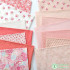 Per Half Meter Red Flower Cotton Printed Fabric Digital Printing Dots for Sewing Dresses Patchwork