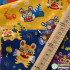 Cotton Fabric Tiger Purple Yellow Red Chinese Style New Year Cloth for DIY Handmade By Half Meter