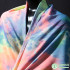 Tie Dye Denim Fabric Thin for Sewing Summer Clothes Dresses Colourful by Half Meter