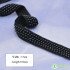 Black Chain Lace Ribbon Trim Fabric Handmade DIY Dress Sewing Craft 100x3.5cm