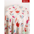 Plant Flower Printed Canvas Fabric for Sewing Tablecloth Curtain Chair Cover Handbag Tent Sofa Handmade DIY per Meters