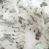 Net lace embroidered butterfly music note tulle gauze fabric for dress making 145cm by yard