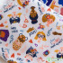 New Digital Printing Cotton for Sewing Patchwork BJD Baby Clothes DIY Handmade Illustration Character Fabric