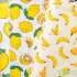 Pure Cotton Twill Fruit Fabric Pineapple Strawberry Peach for Sewing Dress Sheet Tablecloth by Half Meter