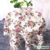Thick Cotton Stripe Flowers Floral Printed Canvas Fabric for Tablecloths Sofa Shoes Curtain Home Decor By the Half Meter