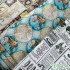 Newspaper Fabric Map Retro Vintage Digital Printed for Handmade DIY Sewing Accessories