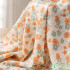Chiffon Fabric Bubble Wrinkle Printed Floral for Sewing Maxi Dress Thin Summer Cloth by Meters