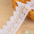 White Lace Fabric Ribbon Wedding for Dresses Macrame 3D Flower Vintage Bridal Lot By Meters