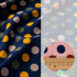Polka Dot Chiffon Fabric Opaque Printed Color Big Dots for Sewing Summer Clothes By Meters