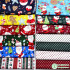 Christmas Decoration Fabric Twill Cotton Santa Claus Tree for Sewing Children clothing Bedding Cloth By Half Meter