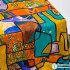Bohemian Printed Thin Cotton Linen Fabric for Sewing Clothes Home Decor Upholstery Fabric