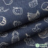 Summer Thin and Soft Cotton Printed Denim Fabric Clover Star Polka dots Stripe for Sewing Clothes Pants by the half Meter