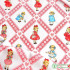 Cotton Fabric Handmade DIY for Sewing Clothing Book Clothes Flowers Strawberry Cartoon Girl Margaret by Half Meter