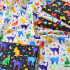 Cat Butterfly Heart Pure Cotton Digital Printing Fabric Colorful for Sewing DIY Handmade by Half Meter