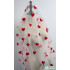 Red Hearts Net Fabric Light Soft Lace Mesh for Dress Making DIY Craft Sewing Sold By The Yard (91cm)