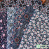 Morris Fabric Dark Colored Flowers Cotton Digital Printing for Sewing Clothes Bags DIY Handmade by Half Meter