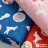 Patchwork Cotton Fabric Printing and Dyeing Pastoral Cartoon Handmade Home Clothing Rabbit Pattern by Half Meter