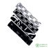 Viscose Fabric Alphabet Graffiti Stripes Houndstooth Kanji Black and White Rayon for Sewing Clothes by Half Meter