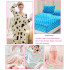 High Quality Cartoon Leopard Double-Sided Coral Fleece Pajamas Super Soft Plush Fabric By Half Meter